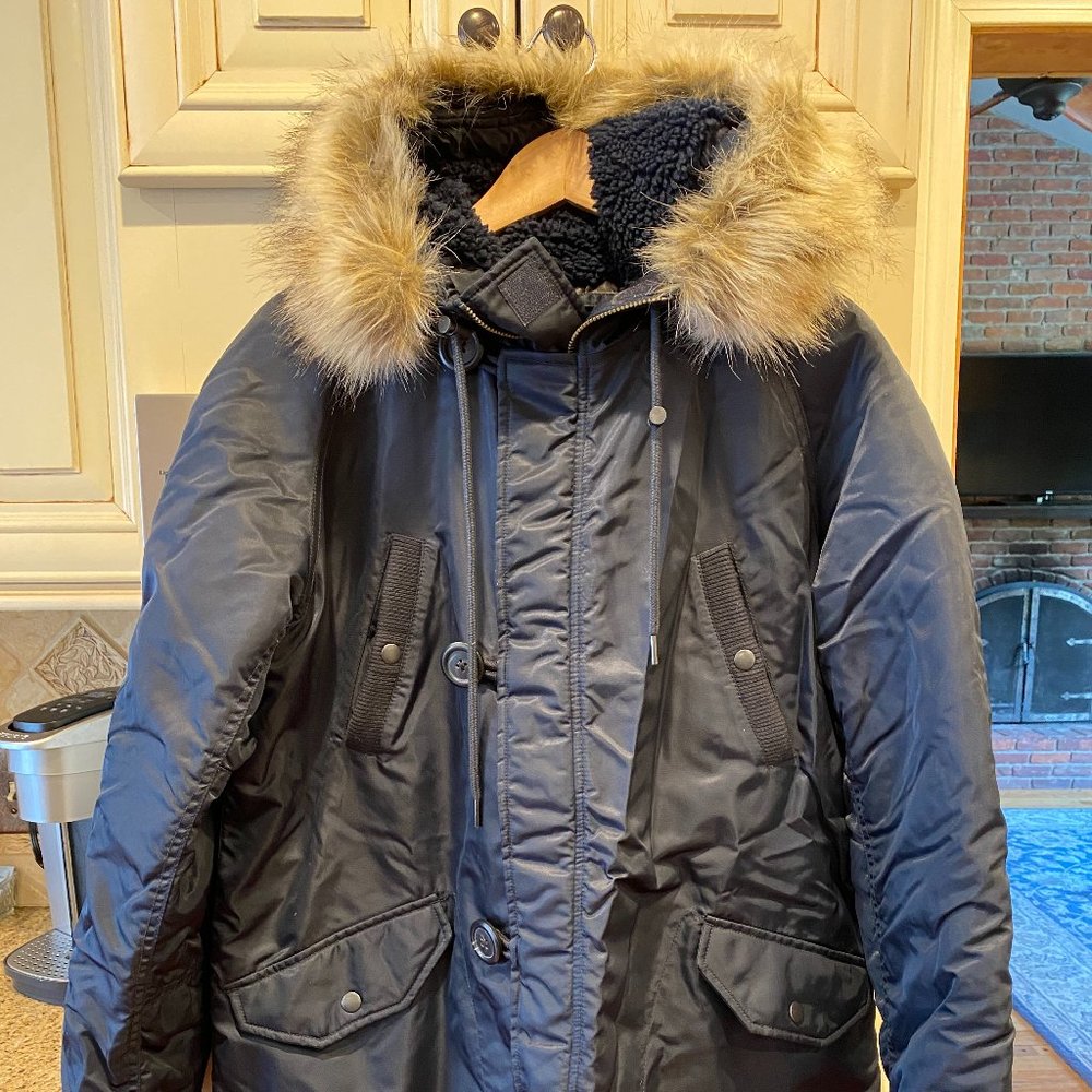 JCrew Stadium Coat - Navy Medium